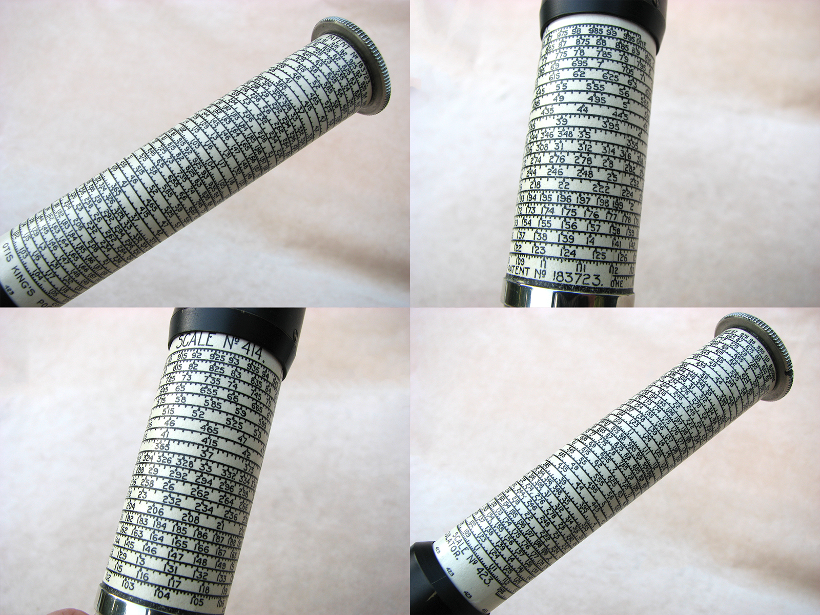 Late 1940's Otis King model K type B cylindrical slide rule calculator